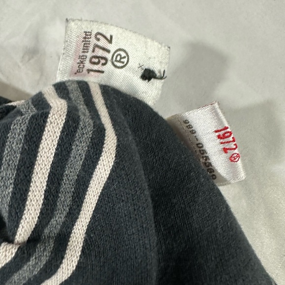 2000s ECKO EMBROIDERED POLO LARGE BLACK RHOMBUS STRIPED - Picture 13 of 15